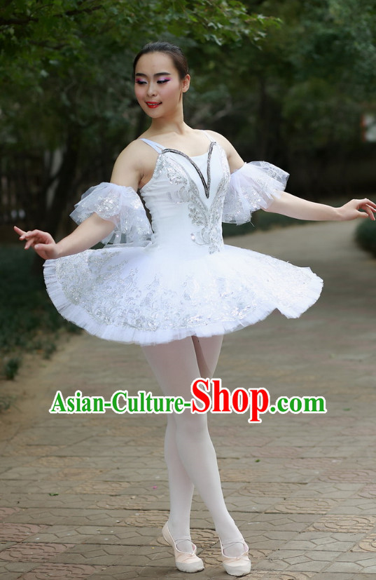 Chinese Custom Made Ballet Dance Costume Complete Set