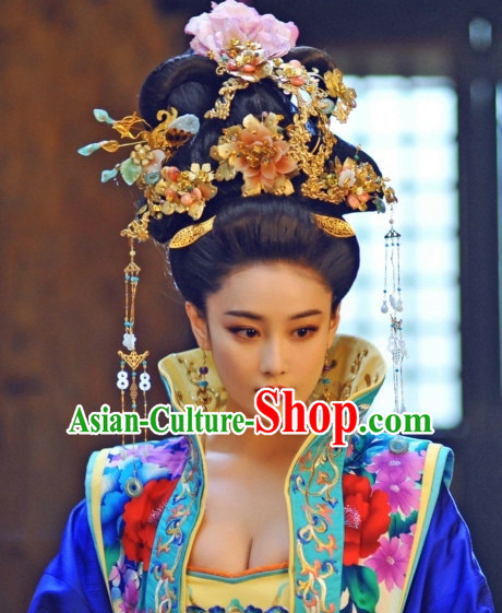 Chinese Handmade Queen Flower Hair Accessories Headband Headbands Fascinators Wedding Hair Clips