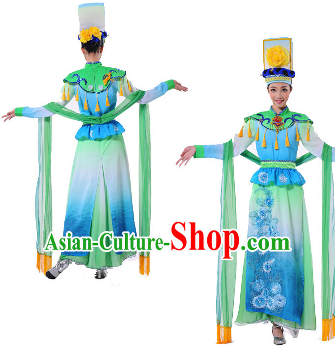 Chinese Folk Ethnic Dance Costume Complete Set