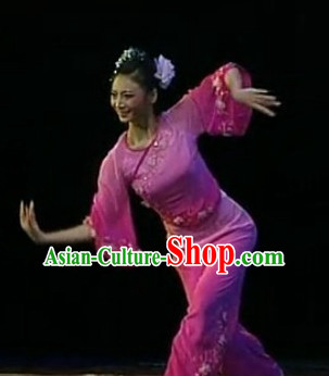 China Folk Dancewear and Hair Accessories Complete Set for Girls
