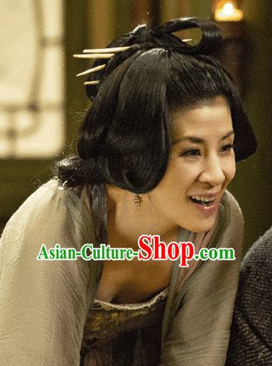 Ancient China Lady Wigs and Hairpins