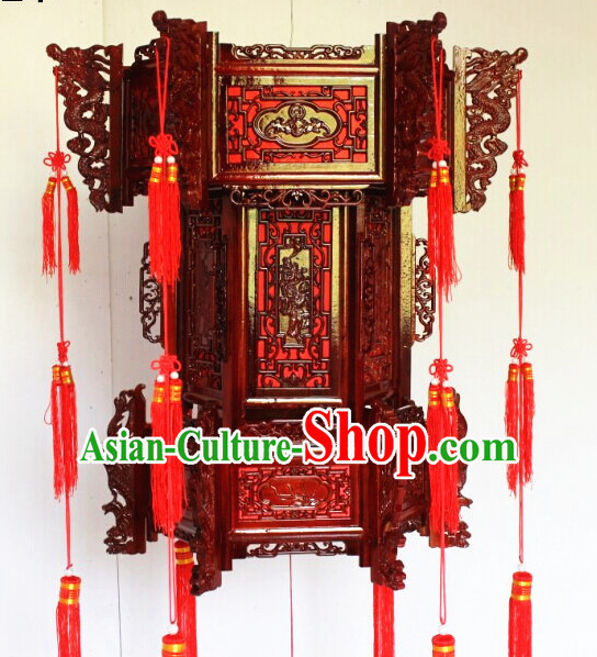 Three Layers Red Chinese Classical Hanging Palace Lantern