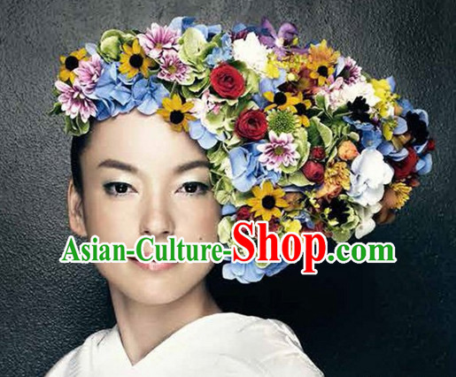 Traditional Japanese Handmade Flower Headwear Hair Accessories