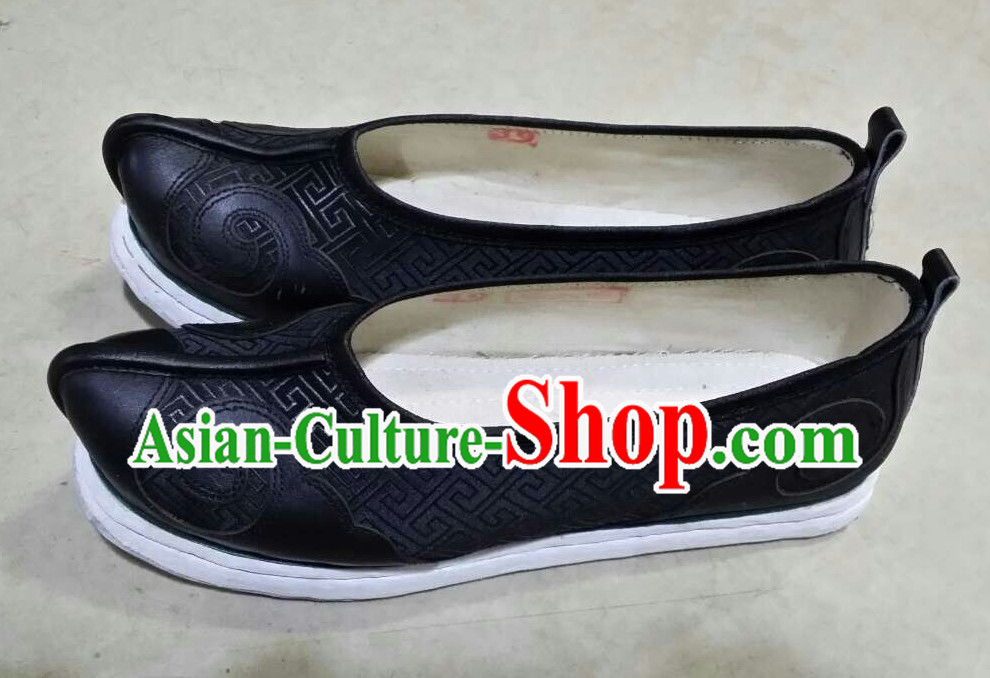 Ancient Chinese Black Hanfu Shoes