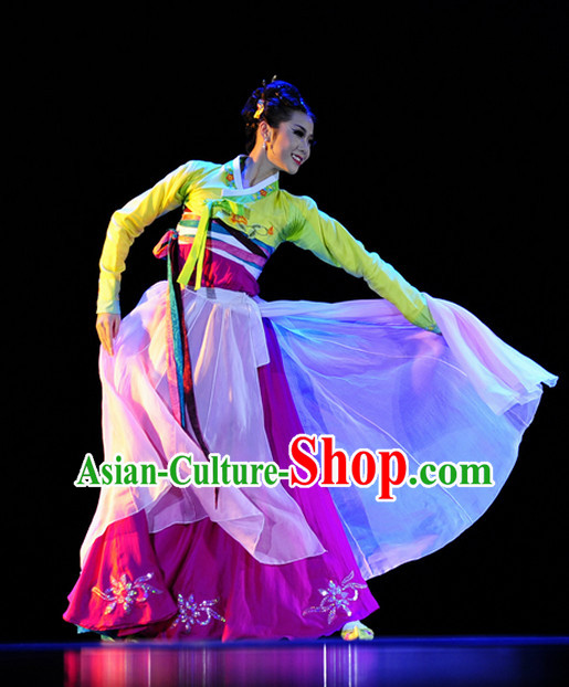 Traditional Korean Solo Dance Costumes for Women