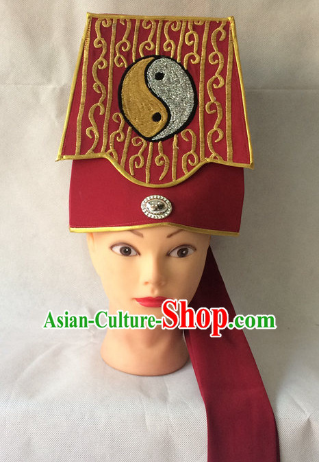 Traditional Chinese Classical Opera Taoist Hat for Men