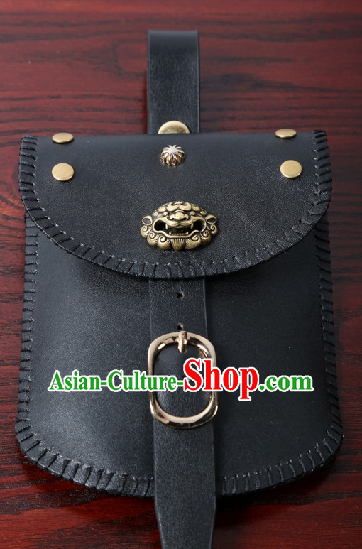 Chinese Ancient Handmade Leather Bags