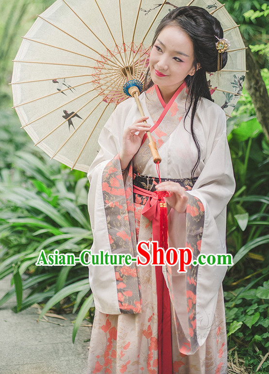 Chinese Ancient Han Dyansty Wear and Hair Jewelry for Women