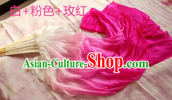 1.5 Meters Long Color Transition Silk Dance Fan
