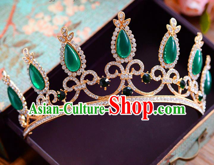 Traditional Jewelry Accessories, Princess Bride Royal Crown, Wedding Hair Accessories, Baroco Style Crystal Headwear for Women