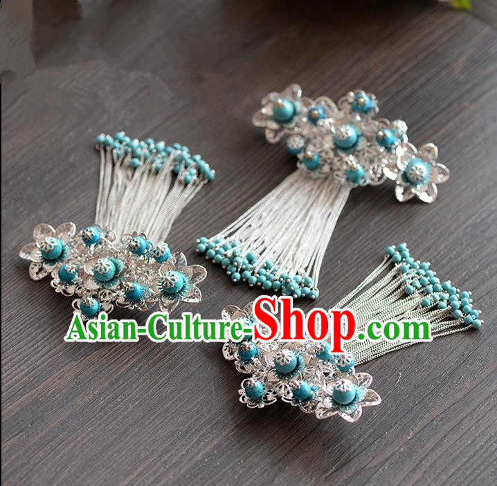 Chinese Ancient Style Hair Jewelry Accessories, Hairpins, Hanfu Xiuhe Suits Headwear, Traditional Headdress, Imperial Empress Handmade Hair Fascinators for Women