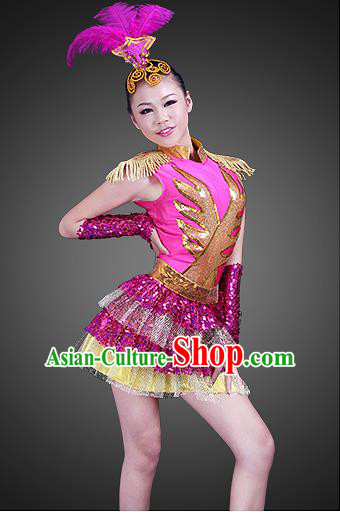 High-quality Dancewear Costumes for Jazz, Tap, Lyrical, Hip Hop and Ballet, Folk Dance Costume, Jazz Dancing Cloth for Kids