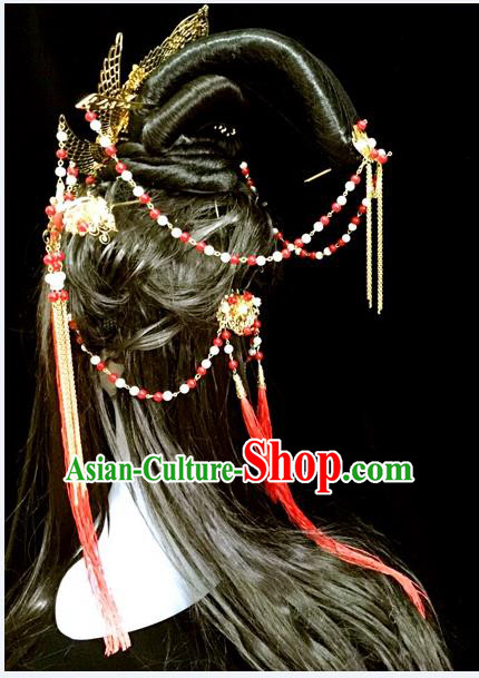 Chinese Traditional Accessories, Chinese Ancient Style Imperial Queen Hair Jewelry Accessories, Hairpins, Headwear, Headdress, Hair Fascinators Set for Women