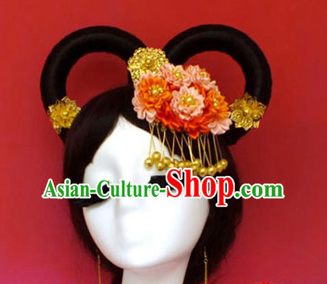 Chinese Ancient Style Hair Jewelry Accessories, Xiuhe Suit Tang Dynasty Hairpins, Headwear, Headdress, Hair Fascinators for Women
