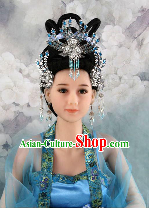 Chinese Ancient Style Hair Jewelry Accessories, Hairpins, Headwear, Headdress, Cosplay Queen Princess Hair Fascinators for Women