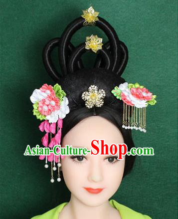 Chinese Ancient Style Hair Jewelry Accessories, Hairpins, Han Dynasty Princess, Hanfu Xiuhe Suit Wedding Bride Hair Accessories for Women