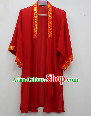 Red Wudang Uniform Taoist Uniform Kungfu Kung Fu Clothing Clothes Pants Shirt Supplies Wu Gong Outfits Mantle Cape