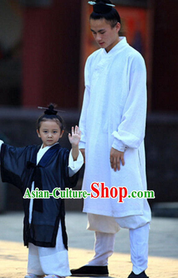 Wudang Uniform Taoist Uniform Kungfu Kung Fu Clothing Clothes Pants Shirt Supplies Wu Gong Outfits for Men Women Adults Kids