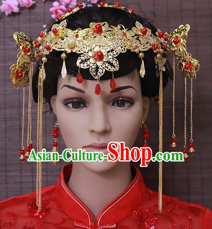 Top Chinese Classic Wedding Headpieces Accessories Jewelry for Brides