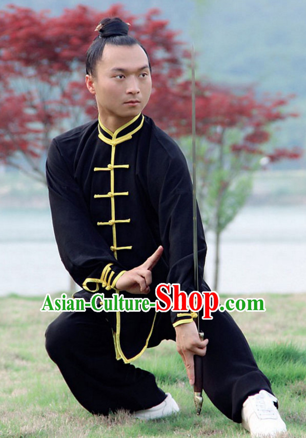 Top Wudang Tai Ji Master Taoist Uniform Taiji Tai Chi Uniforms for Adults Children Men Women Boys Girls