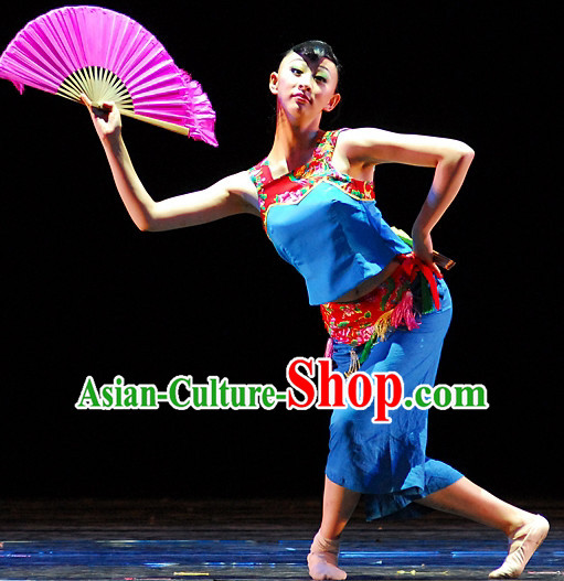 Chinese Folk Dance Costumes for Women or Kids