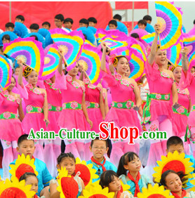 Traditional Chinese Colorful Dance Fan