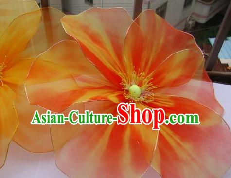 Traditional Chinese Handmade Flower Dance Props and Decorations