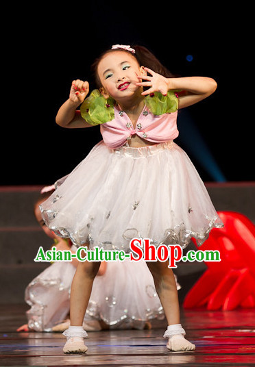 Chinese Folk Festival Group Dance Costumes for Kids