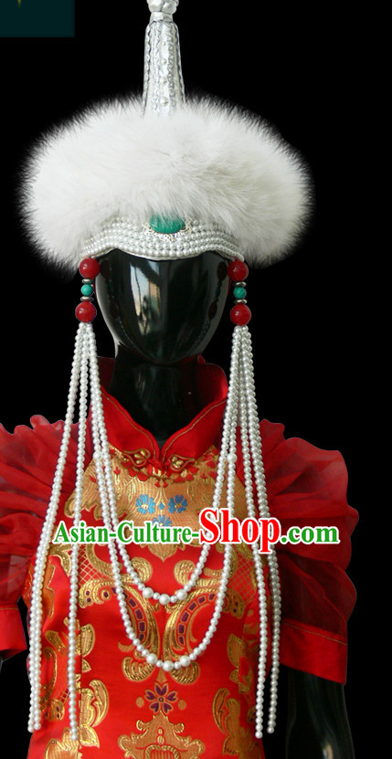 Mongolian People Yuan Dynasty Mongolians Hat for Women Girls Adults Children