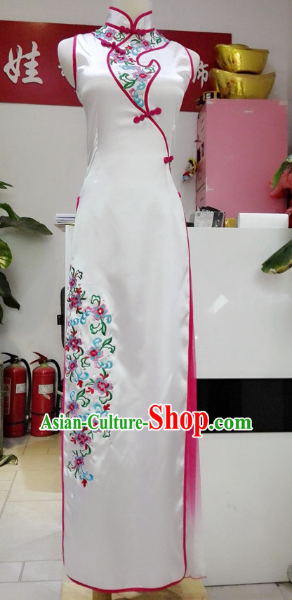 Chinese Classical Qipao Cheongsam Dance Costumes Complete Set for Women or Gilrs