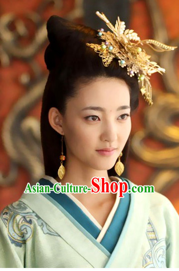 Ancient Chinese Handmade Hanfu Headdress Hair Jewelry for Women