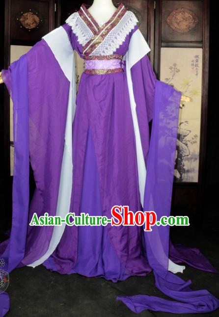 Chinese Traditional Ancient Princess Costume Complete Set for Women