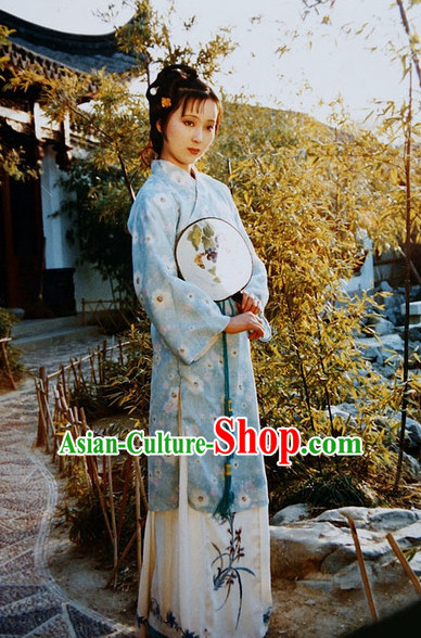 Dream of Red Chamber Lin Daiyu Costume Complete Set for Women or Girls