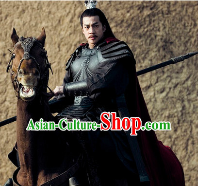 Asian Ancient Chinese Superhero Lv Bu Warrior Body Armor Costume for Sale Complete Set for Men or Boys