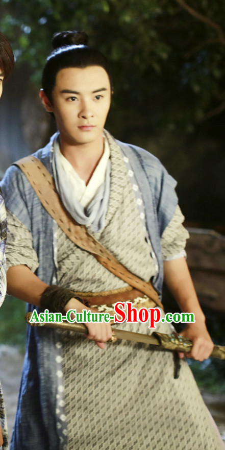 Ancient Chinese Traditional National Hanfu Dress Costumes Clothes Ancient China Clothing for Men or Boys