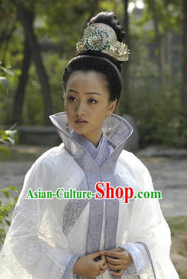 Chinese Traditional Ancient Style Black Wigs and Headwear