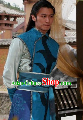 Ancient Chinese Style Knight Male Costume Complete Set for Men