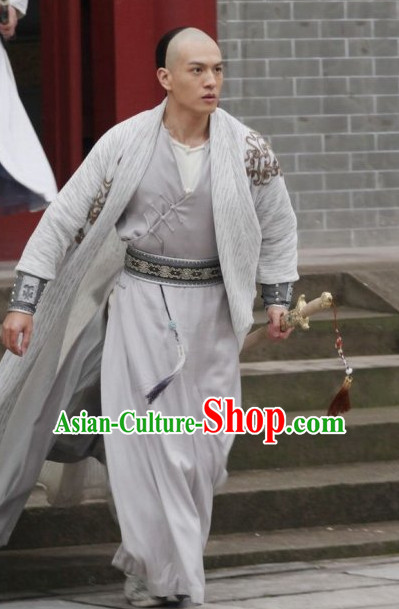 Traditional Chinese Ancient Samural Costume Complete Set for Men