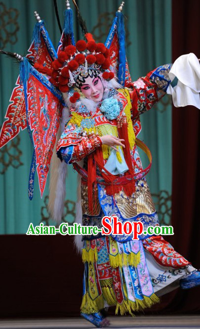 Top Chinese Traditional Opera Empress Costumes and Headpieces Complete Set for Women or Girls