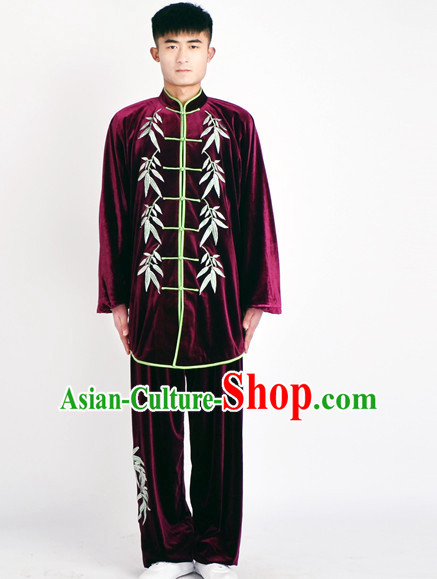 Chinese Classical Style Martial Arts Summer Wear Kung Fu Embroidered Uniforms for Men Women Children