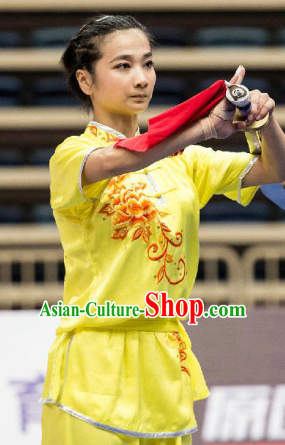 Top Kung Fu Competition Uniforms Pants Suit Taekwondo Apparel Karate Suits Attire Robe Championship Costume Chinese Kungfu Jacket Wear Dress Uniform Clothing Taijiquan Shaolin Chi Gong Taichi Suits for Men Women Kids