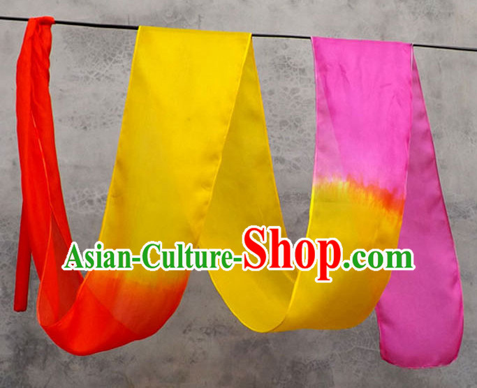 Top 3 Meters Pure Silk Color Changing Colr Change Dance Ribbon Dancing Ribbons