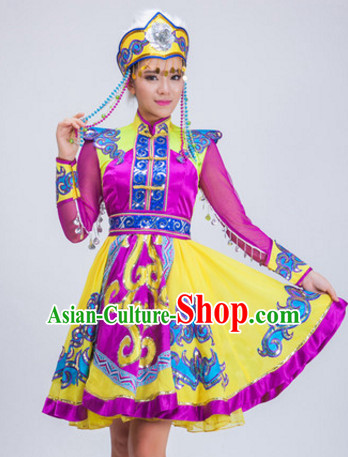 Chinese Stage Ethnic Dancewear Costumes Dancer Costumes Dance Costumes Chinese Dance Clothes Traditional Chinese Clothes Complete Set for Women Children