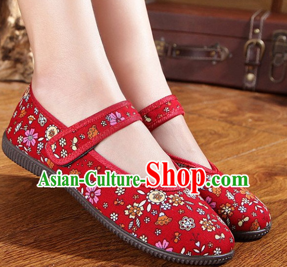 Top Chinese Traditional Tai Chi Shoes Kung Fu Shoes Martial Arts Fabric Shoes for Women
