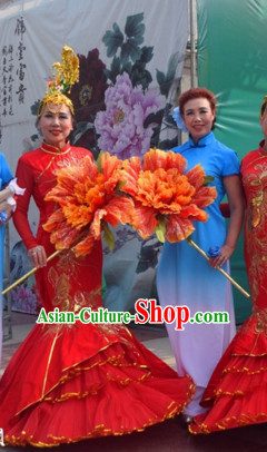 20 Inches Handmade Peony Flower Dance Props