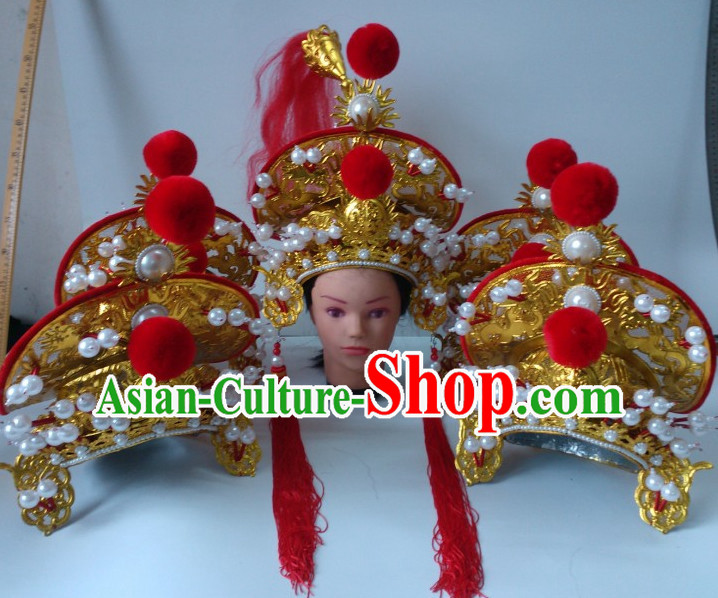Top Chinese Traditional Warrior Coronet Opera Hat