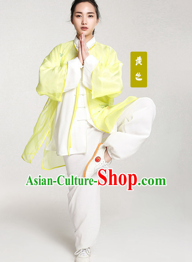 Top Chinese Traditional Taiji Tai Chi Clothes Uniform Complete Set for Women or Men