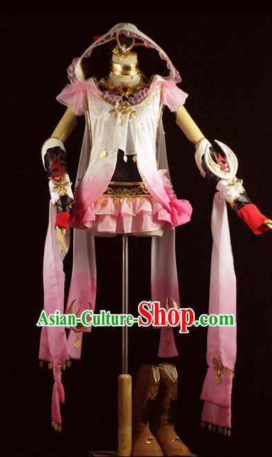 Made to Order Princess Cosplay Costumes and Headdress Complete Set for Women