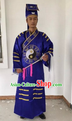 Chinese Beijing Opera Costumes Peking Opera Taoist Costume Complete Set for Men