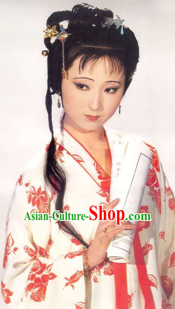 Hanfu Clothing Custom Traditional Chinese Lin Daiyu Hanfu Dreses Han Clothing Hanzhuang Historical Dress and Accessories Complete Set